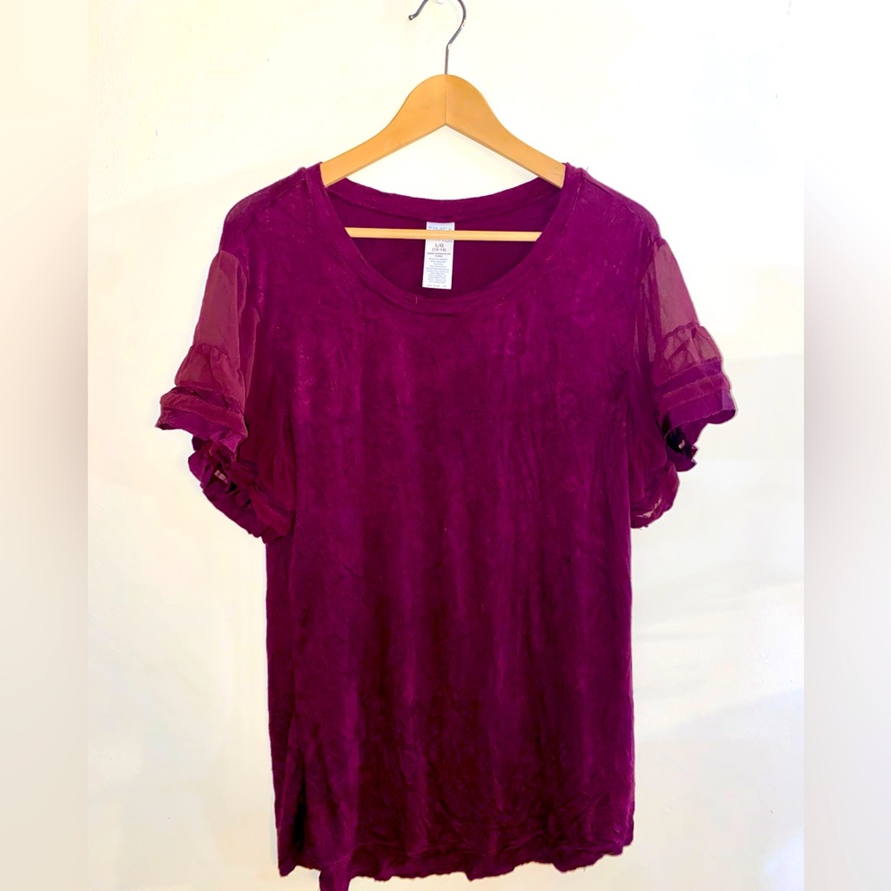 Juniors Maroon Top